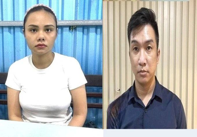 Phương và Khương tại cơ quan điều tra. Ảnh: CACC Phương và Khương tại cơ quan điều tra. Ảnh: CACC