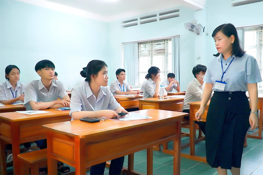 Thí sinh dự thi tốt nghiệp THPT năm 2024. Ảnh: Đức Thụy