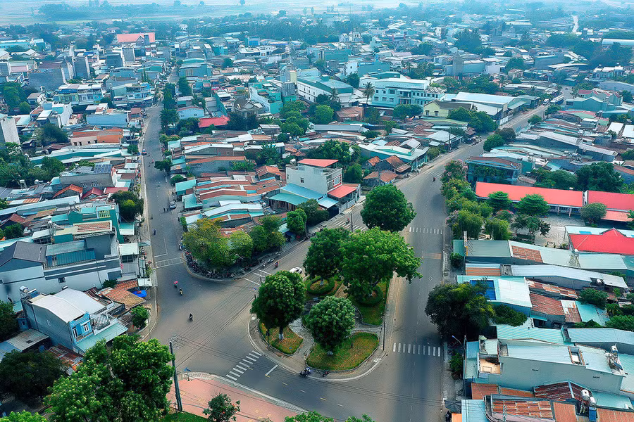 Thị xã Ayun Pa ngày càng khang trang, khởi sắc. Ảnh: T.S