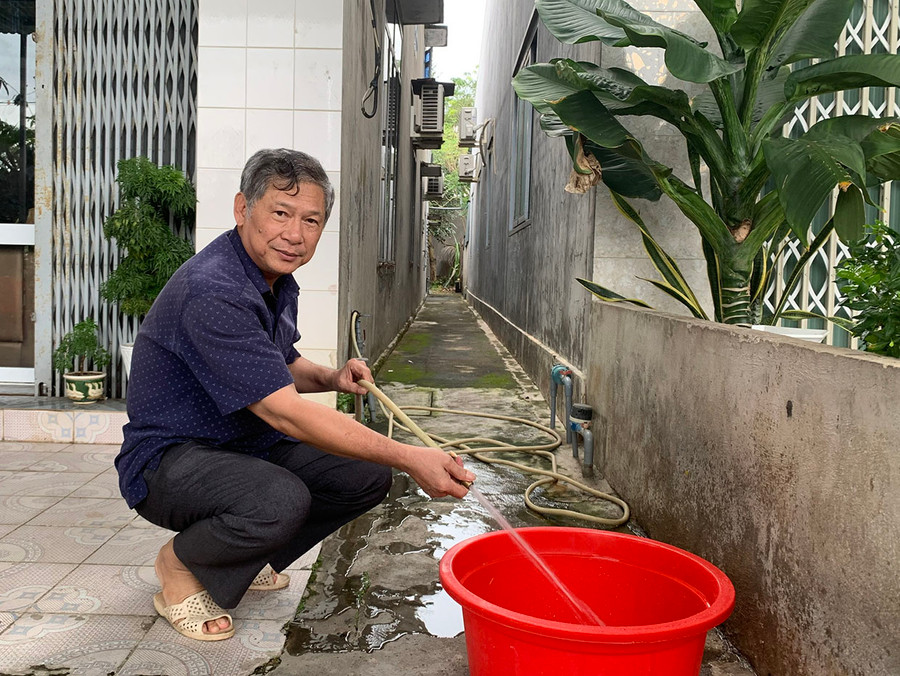 Khoảng 99,5% hộ dân đô thị ở huyện Krông Pa đã chuyển sang sử dụng nước sạch từ công trình cấp nước tập trung. Ảnh: H.T Khoảng 99,5% hộ dân đô thị ở huyện Krông Pa đã chuyển sang sử dụng nước sạch từ công trình cấp nước tập trung. Ảnh: H.T