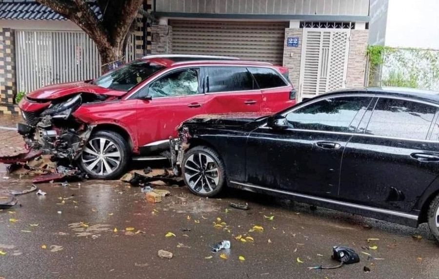 Hiện trường vụ việc. Ảnh cắt từ clip Hiện trường vụ việc. Ảnh cắt từ clip