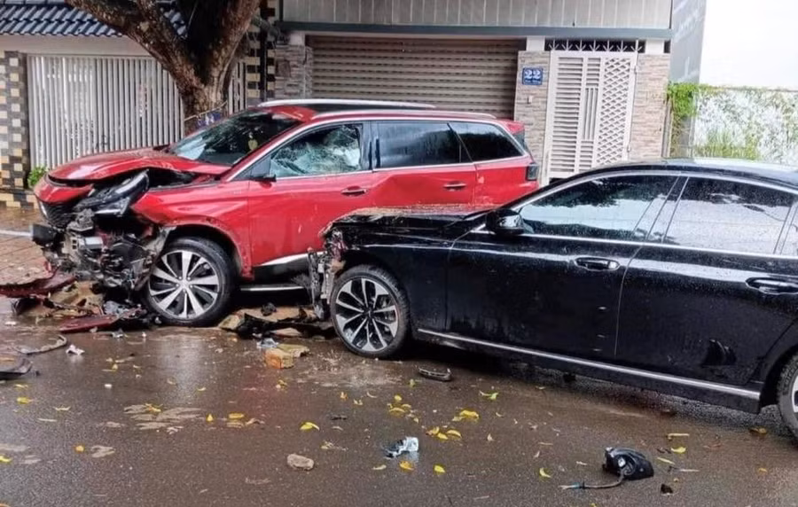 Hiện trường vụ việc. Ảnh cắt từ clip Hiện trường vụ việc. Ảnh cắt từ clip