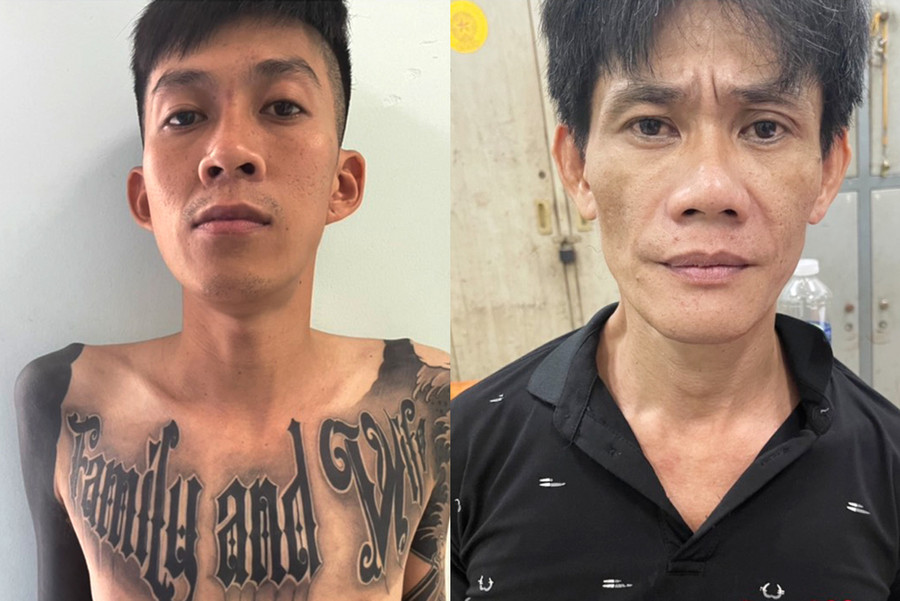 Hiển và Thanh tại cơ quan Công an. Ảnh: Công an cung cấp Hiển và Thanh tại cơ quan Công an. Ảnh: Công an cung cấp