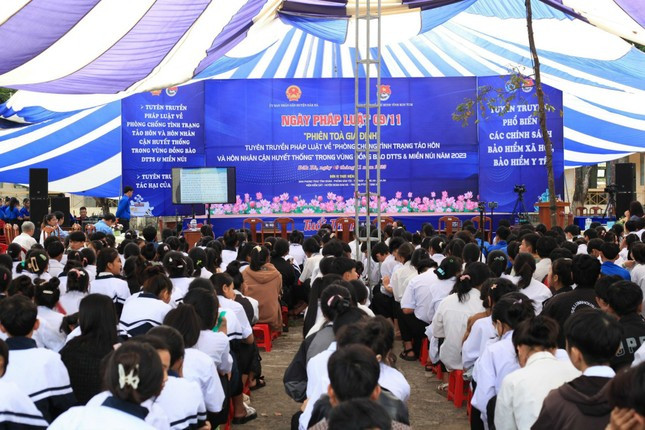 Hàng trăm em học sinh là ĐVTN tham gia hoạt động