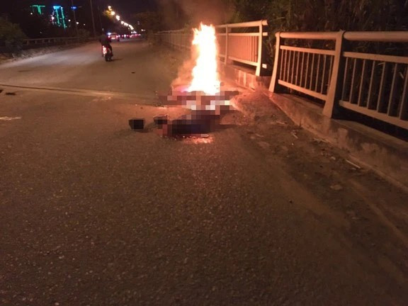 Hiện trường vụ việc. Ảnh T.D Hiện trường vụ việc. Ảnh T.D