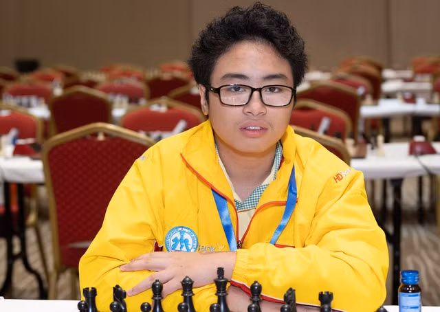 Phạm Trần Gia Phúc đoạt HCV U.14 nam. Ảnh: LÂM MINH CHÂU Phạm Trần Gia Phúc đoạt HCV U.14 nam. Ảnh: LÂM MINH CHÂU