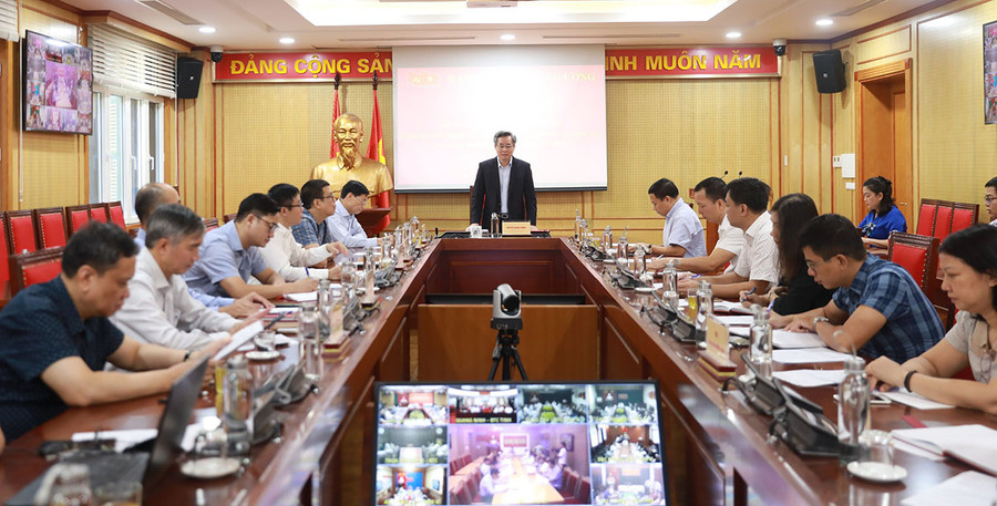 Quang cảnh tại điểm cầu Ban Tổ chức Trung ương. Ảnh: Thảo Nguyên Quang cảnh tại điểm cầu Ban Tổ chức Trung ương. Ảnh: Thảo Nguyên