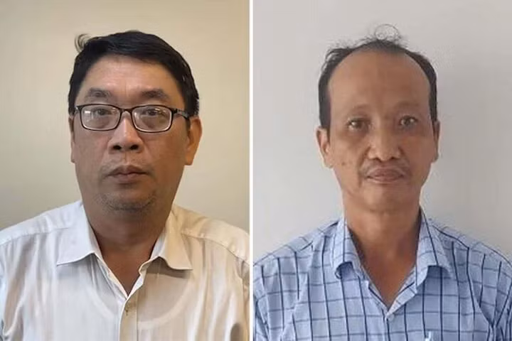 Bị can Đinh Minh Hiệp và Nguyễn Chí Thân. (Ảnh: Bộ Công an) Bị can Đinh Minh Hiệp và Nguyễn Chí Thân. (Ảnh: Bộ Công an)