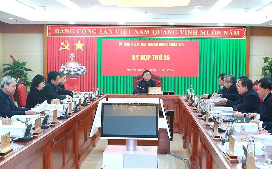 Ủy ban Kiểm tra Trung ương họp Kỳ thứ 36. (Ảnh: Phương Hoa/TTXVN) Ủy ban Kiểm tra Trung ương họp Kỳ thứ 36. (Ảnh: Phương Hoa/TTXVN)