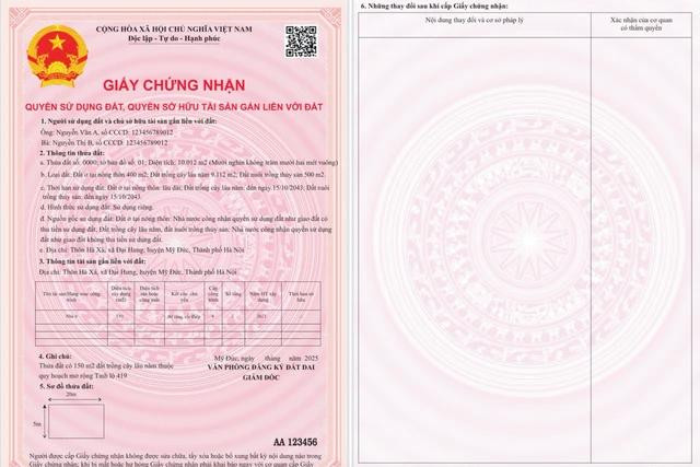 Mẫu sổ đỏ mới được giới thiệu trong dự thảo thông tư để lấy ý kiến hồi tháng 5 vừa qua Mẫu sổ đỏ mới được giới thiệu trong dự thảo thông tư để lấy ý kiến hồi tháng 5 vừa qua