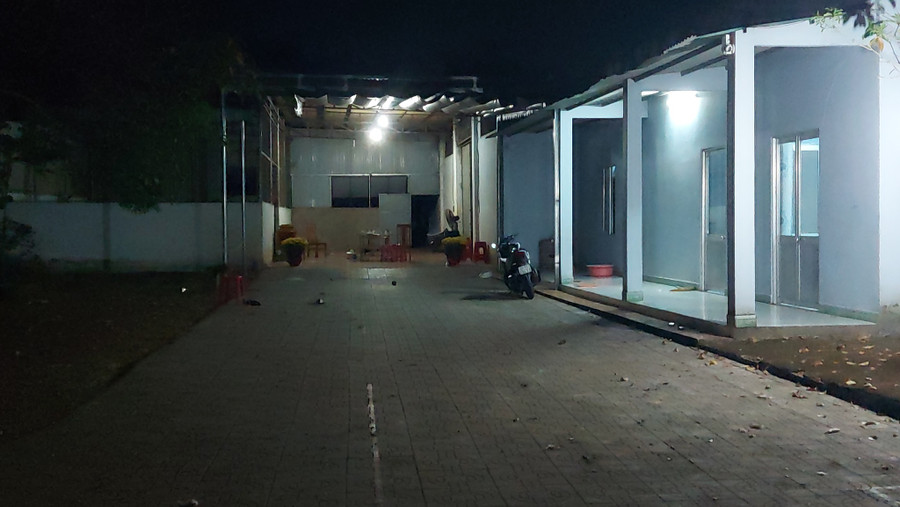 Hiện trường vụ án mạng. Ảnh: Hoàng Giáp Hiện trường vụ án mạng. Ảnh: Hoàng Giáp