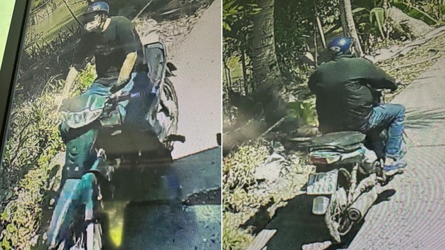 Nghi phạm bắn người, sau đó bỏ trốn, được camera an ninh ghi lại. Ảnh: camera an ninh Nghi phạm bắn người, sau đó bỏ trốn, được camera an ninh ghi lại. Ảnh: camera an ninh