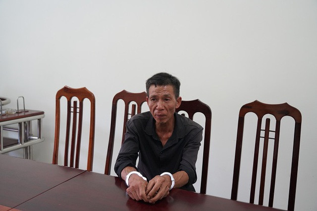 Bàn Văn Thú tại cơ quan công an. Ảnh: Công an cung cấp