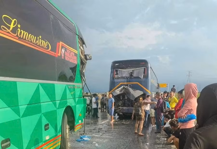 Hiện trường vụ tai nạn. Ảnh: X.D