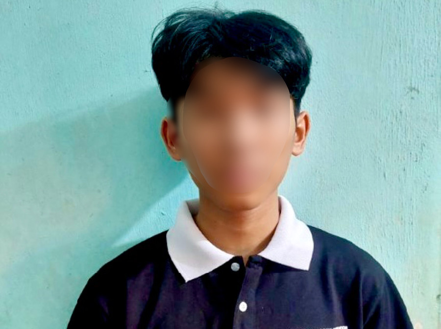 P. tại cơ quan công an. Ảnh: Công an P. tại cơ quan công an. Ảnh: Công an