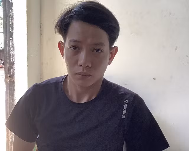 Nghi phạm Nguyễn Duy Hải tại cơ quan công an. Ảnh: CÔNG AN CUNG CẤP