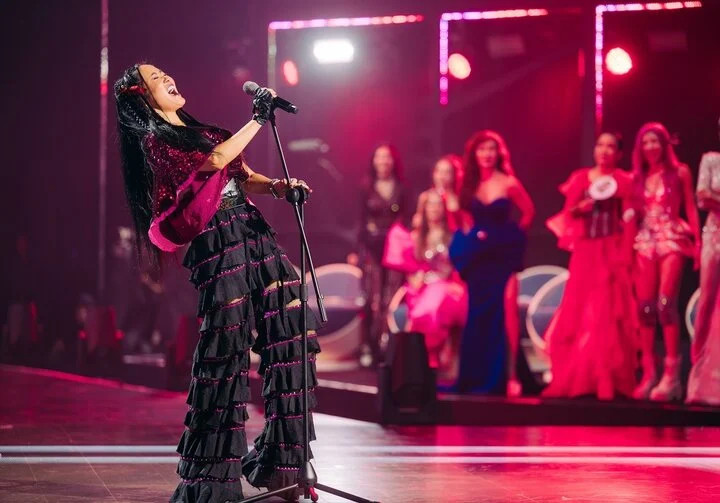 Phần thể hiện của diva Hồng Nhung để lại ấn tượng mạnh cho khán giả. Phần thể hiện của diva Hồng Nhung để lại ấn tượng mạnh cho khán giả.