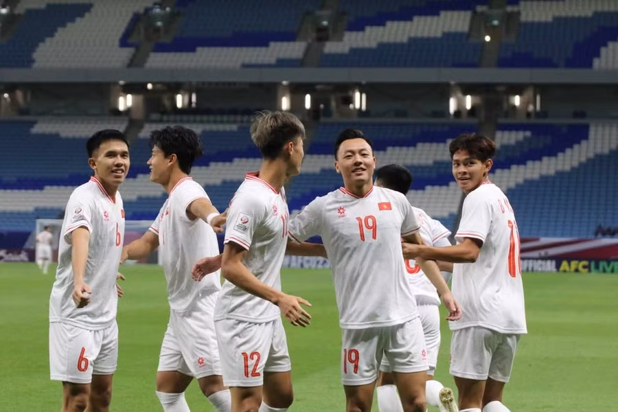 U23 Việt Nam lần đầu giành chiến thắng ở trận ra quân giải U23 châu Á. (Nguồn: VFF)