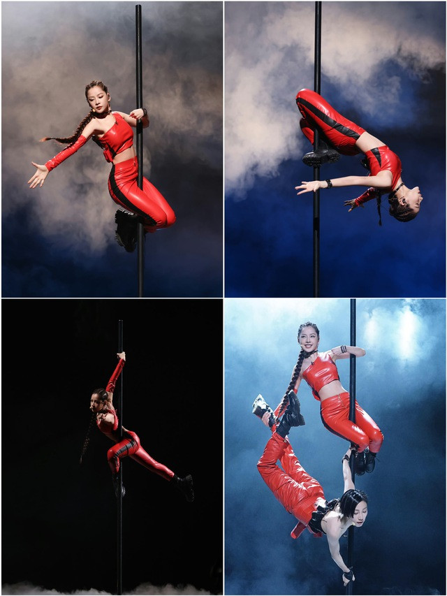 Màn múa cột bùng nổ của Chi Pu khiến khán giả kinh ngạc. ẢNH: MANGOTV Màn múa cột bùng nổ của Chi Pu khiến khán giả kinh ngạc. ẢNH: MANGOTV