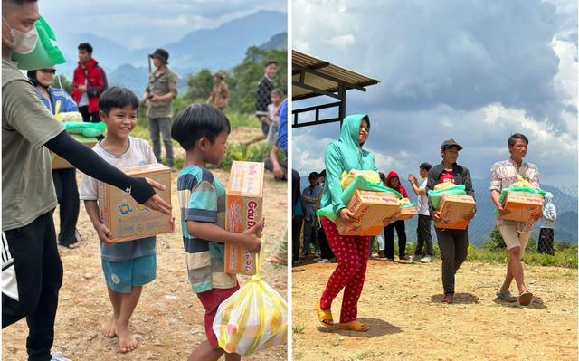 Những phần quà mang nặng yêu thương được trao cho bà con vùng cao. Những phần quà mang nặng yêu thương được trao cho bà con vùng cao.