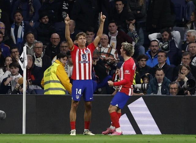 Marcos Llorente giúp Atletico Madrid có 1 điểm quý giá. Ảnh: REUTERS Marcos Llorente giúp Atletico Madrid có 1 điểm quý giá. Ảnh: REUTERS