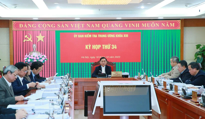 Quang cảnh phiên họp thứ 34 Ủy ban Kiểm tra Trung ương. (Ảnh: Phương Hoa/TTXVN) Quang cảnh phiên họp thứ 34 Ủy ban Kiểm tra Trung ương. (Ảnh: Phương Hoa/TTXVN)
