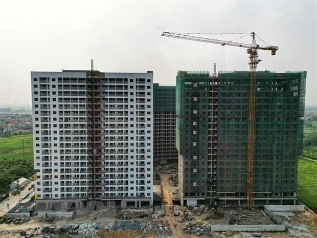 Một dự án nhà ở xã hội ở Bắc Giang. (Ảnh: Tuấn Anh/TTXVN)