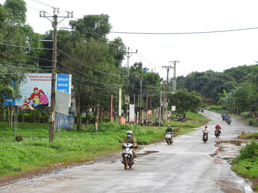 Một góc trung tâm xã Glar. Ảnh: Thanh Nhật Một góc trung tâm xã Glar. Ảnh: Thanh Nhật