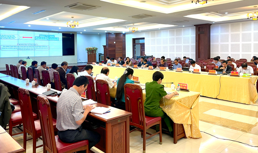 Quang cảnh hội nghị tại điểm cầu Gia Lai. Ảnh: L.N Quang cảnh hội nghị tại điểm cầu Gia Lai. Ảnh: L.N