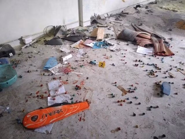 Hiện trường vụ chế tạo pháo bị nổ