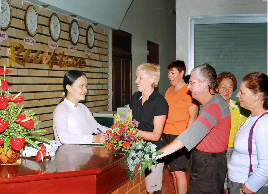 Khách sạn Pleiku là nơi đón tiếp nhiều đoàn khách nước ngoài đến tham quan, du lịch tại Gia Lai. Ảnh: Huy Tịnh