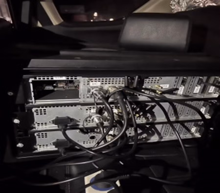 Trạm BTS giả do đối tượng sử dụng. (Ảnh: Cục Tần số Vô tuyến điện)