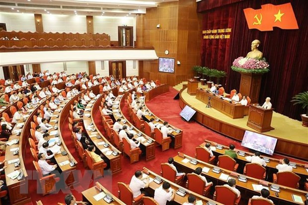 Tổng Bí thư Nguyễn Phú Trọng phát biểu kết luận hội nghị. (Ảnh: Trí Dũng/TTXVN) Tổng Bí thư Nguyễn Phú Trọng phát biểu kết luận hội nghị. (Ảnh: Trí Dũng/TTXVN)