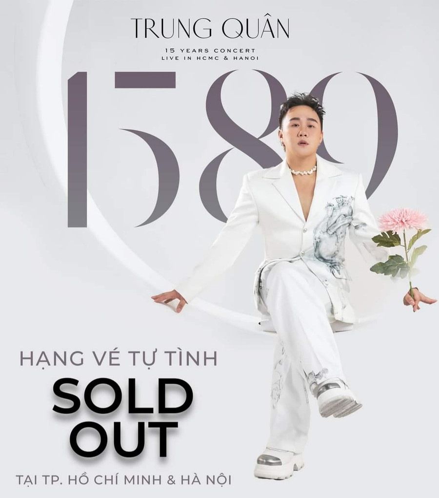 Hạng vé "sold out" ở Hà Nội và TP.HCM khiến Trung Quân thốt lên hai tiếng: "Tuyệt vời" Hạng vé "sold out" ở Hà Nội và TP.HCM khiến Trung Quân thốt lên hai tiếng: "Tuyệt vời"