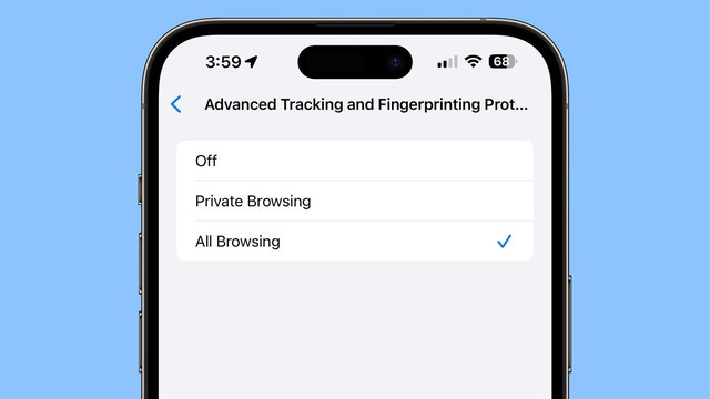 Safari bổ sung 9 tính năng mới trong iOS 17 - Ảnh 2. Tính năng giúp người dùng tránh được các chương trình theo dõi qua URL. CHỤP MÀN HÌNH