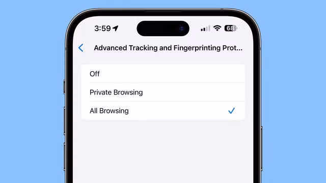 Tính năng giúp người dùng tránh được các chương trình theo dõi qua URL. CHỤP MÀN HÌNH