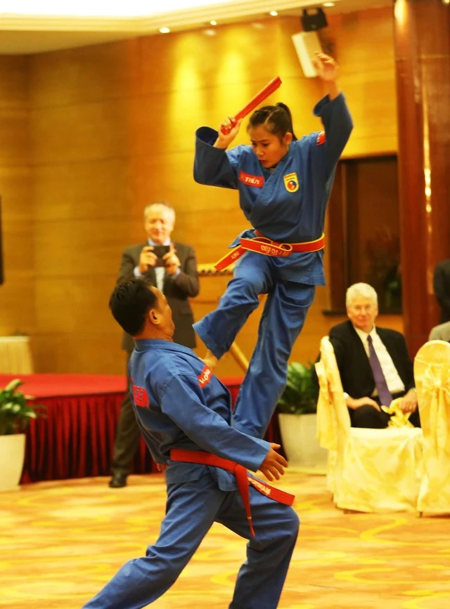 Vovinam - Việt võ đạo được đề xuất công nhận di sản văn hóa phi vật thể nhân loại. Ảnh: GIANG LÊ Vovinam - Việt võ đạo được đề xuất công nhận di sản văn hóa phi vật thể nhân loại. Ảnh: GIANG LÊ