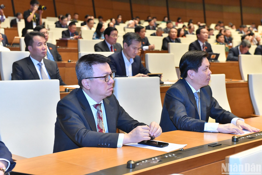 Các đại biểu dự phiên bế mạc. (Ảnh: ĐĂNG KHOA) Các đại biểu dự phiên bế mạc. (Ảnh: ĐĂNG KHOA)