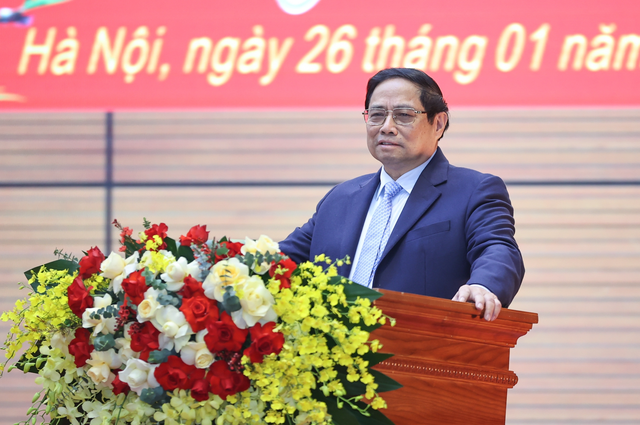 Thủ tướng Chính phủ ghi nhận, biểu dương sự nỗ lực, cố gắng và những chiến công, thành tích mà Tổng cục II đạt được thời gian qua - Ảnh: VGP/Nhật Bắc Thủ tướng Chính phủ ghi nhận, biểu dương sự nỗ lực, cố gắng và những chiến công, thành tích mà Tổng cục II đạt được thời gian qua - Ảnh: VGP/Nhật Bắc