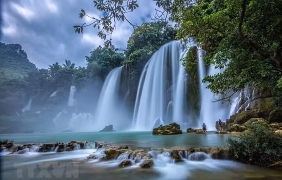 Vẻ đẹp Thác Bản Giốc. (Ảnh: TTXVN)