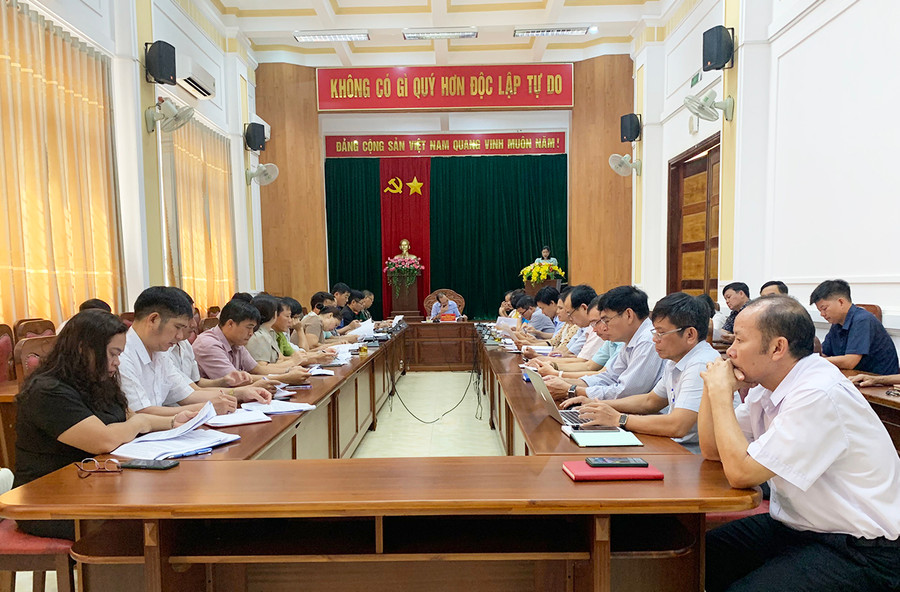 Quang cảnh hội nghị tại huyện Đức Cơ. Ảnh: Ngọc Anh