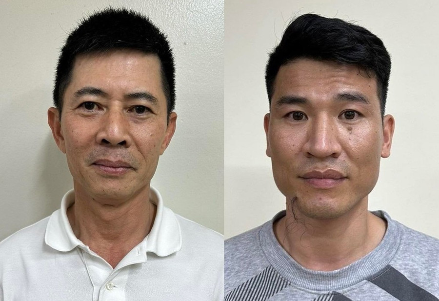 Bị can Nguyễn Duy Hưng (Chủ tịch HĐQT Tập đoàn Thuận An, bìa trái) và Trần Anh Quang (Tổng Giám đốc Tập đoàn Thuận An). Bị can Nguyễn Duy Hưng (Chủ tịch HĐQT Tập đoàn Thuận An, bìa trái) và Trần Anh Quang (Tổng Giám đốc Tập đoàn Thuận An).