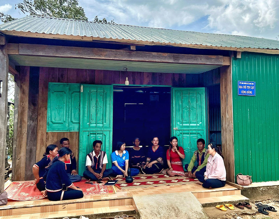 Địa chỉ tin cậy tại làng Ia Ngăng, xã Chư Don, huyện Chư Pưh. Ảnh: M.C Địa chỉ tin cậy tại làng Ia Ngăng, xã Chư Don, huyện Chư Pưh. Ảnh: M.C