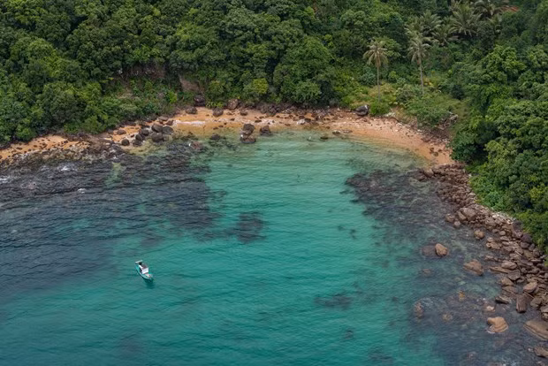 Một góc xanh mát đảo ngọc Phú Quốc. (Ảnh: CTV/Vietnam+)