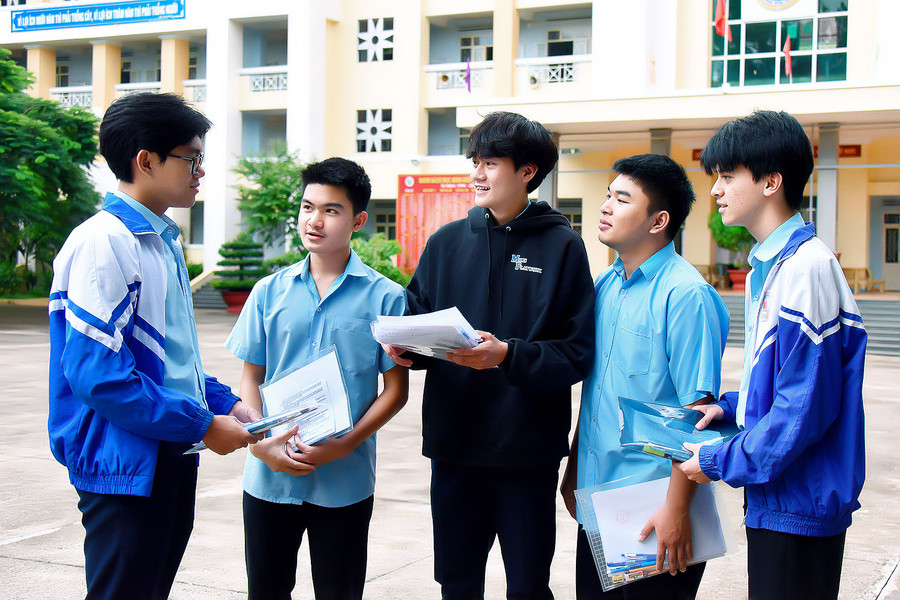 Thí sinh tham dự kỳ thi tốt nghiệp THPT năm 2023. Ảnh: Đức Thụy