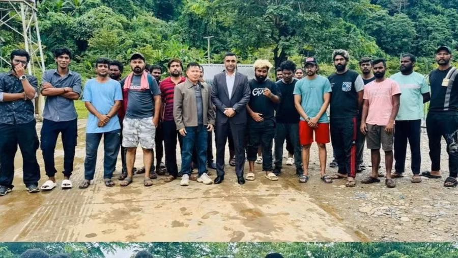 Các công dân Ấn Độ được giải cứu khỏi các trung tâm lừa đảo việc làm ở khu vực Tam giác Vàng. (Nguồn: financialexpress)