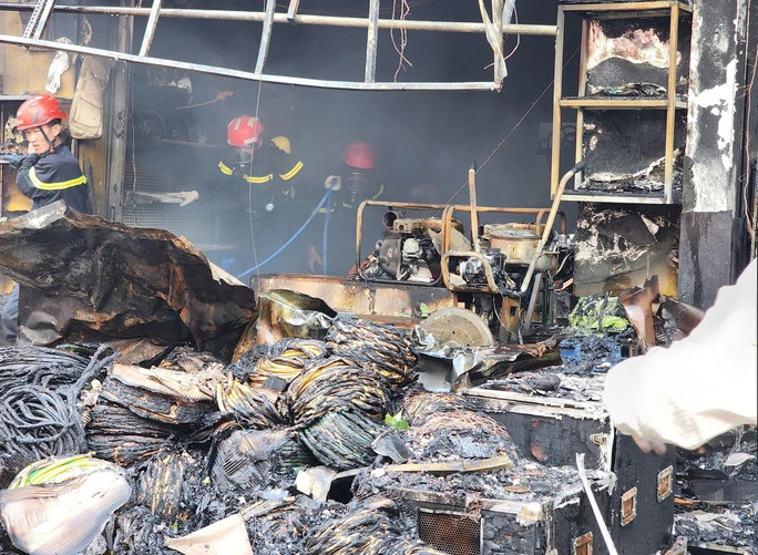 Hiện trường vụ cháy Hiện trường vụ cháy
