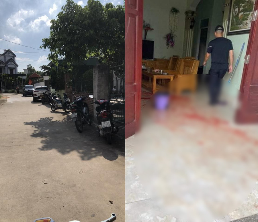 Hiện trường vụ án. Ảnh: Người dân cung cấp Hiện trường vụ án. Ảnh: Người dân cung cấp
