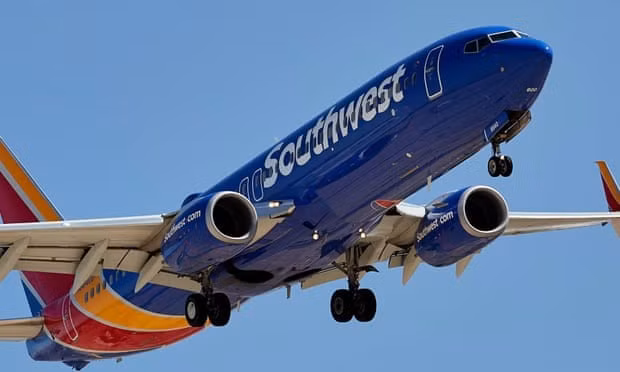 Một chiếc máy bay của Southwest Airlines. Ảnh minh họa: ZUMA Press, Inc./Alamy
