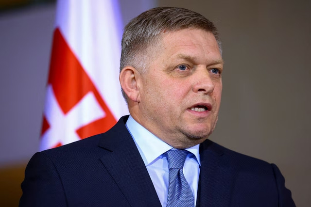 Thủ tướng Slovakia Robert Fico trong một cuộc họp báo ở Berlin (Đức) ngày 24.1.2024.
